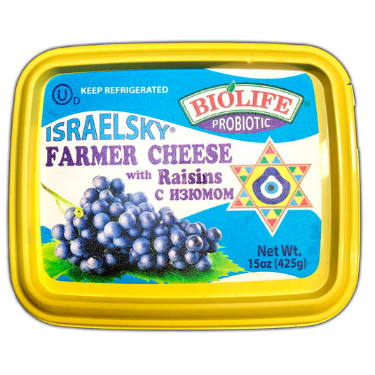 Sweet Farmer Cheese with Raisin, 425 g