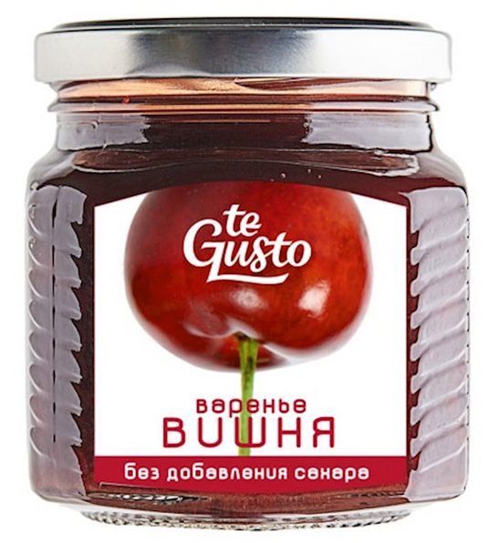 Russian Jam te Gusto Cherry sugar free 300 g