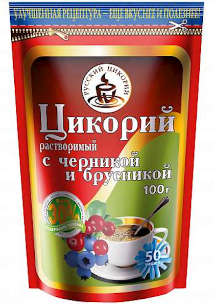Instant Chicory "Russian Chicory" with Blueberries and Cowberry (zip)