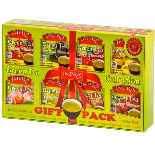 Green Tea Collection of Flavors of 8 types, Impra, 2g х 10 sachets