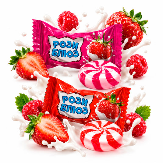 Berry Mix Caramel Candies “Rosie Blues”, Akkond, 226 g / 7.97 oz