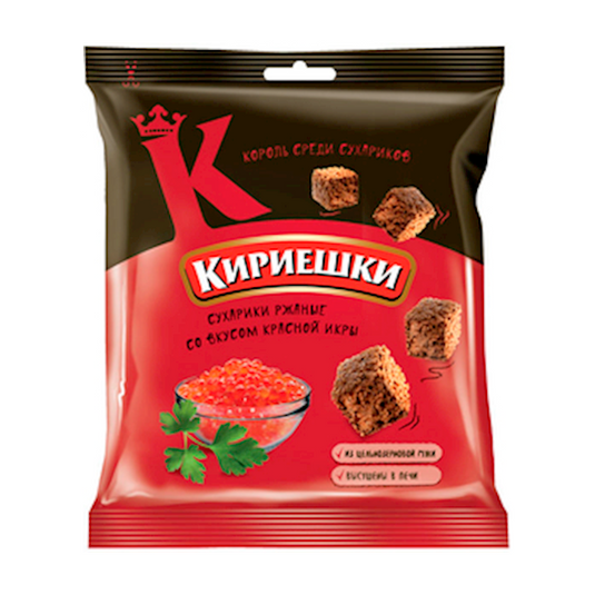 Сухарики "Кириешки" со вкусом красной икры 40g