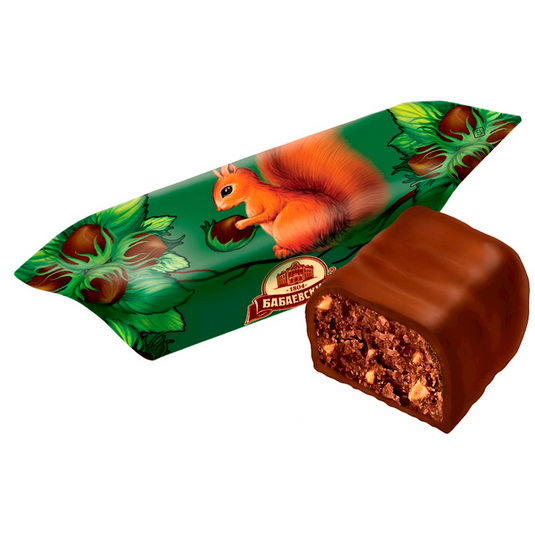 Chocolates with Nuts "Belochka", 450g