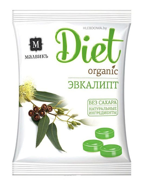 Malvik diet Eucalyptus candies with isomalt 50 g