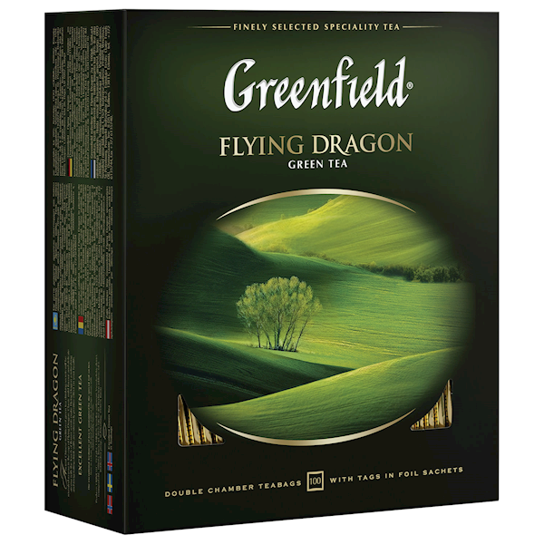 Greenfield Green Tea &quot;Flying Dragon&quot; (100 count)