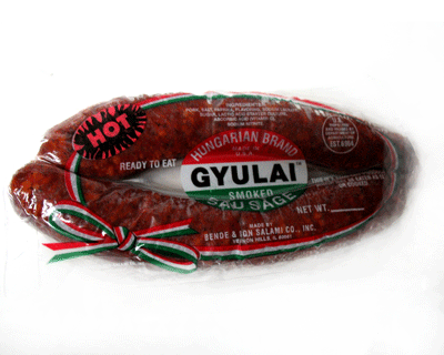 Hot Smoked Sausage Gyulai, 0.8 lb