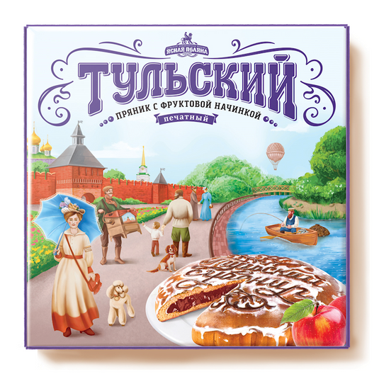 Gingerbread Tula with fruit filling in box 750 g