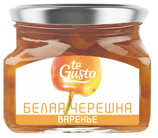 Russian Jam "te Gusto" White cherry
