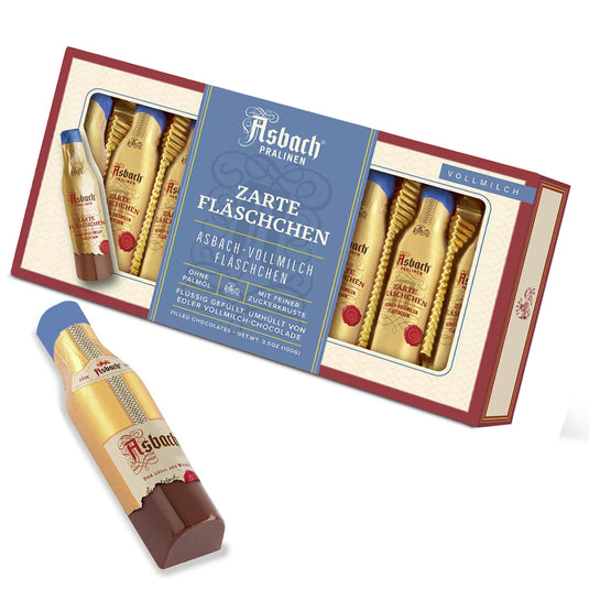ASBACH Brandy Milk Chocolate Bottles, 100 g / 3.53 oz