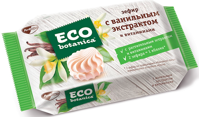 Marshmallow (ZEFIR) &quot;Eco-Botanica&quot; Vanilla flavor 250g