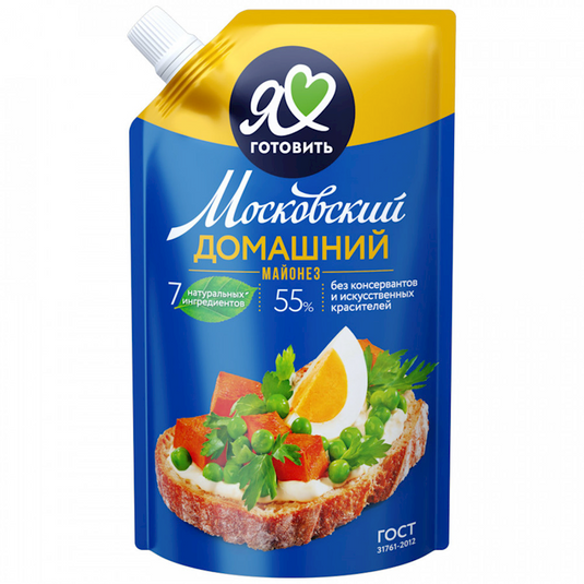 Mayonnaise Moscow Provansal Domashnii 670 g