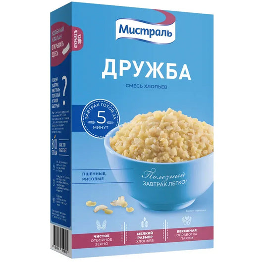 Cereal Flakes Mix “Friendship Porridge” 5 Minutes, Mistral, 400g / 14.11 oz