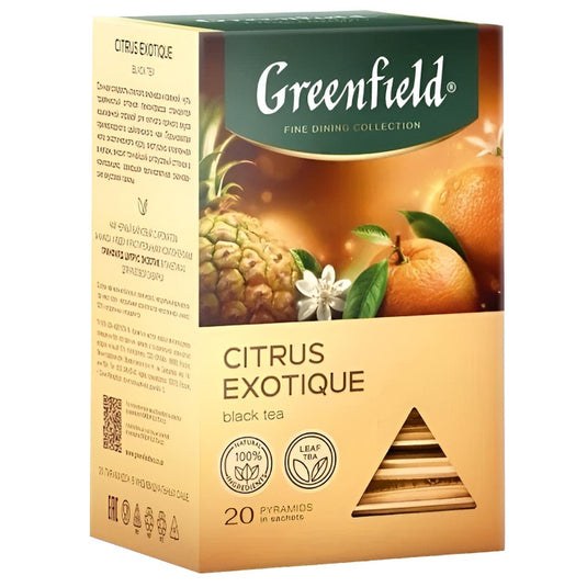 Black Tea Citrus Exotique, Greenfield, 20 pyramids