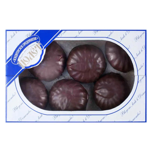 Dark Chocolate Glazed Marshmallow “Zefir”, Polet, 500 g / 17.64 oz