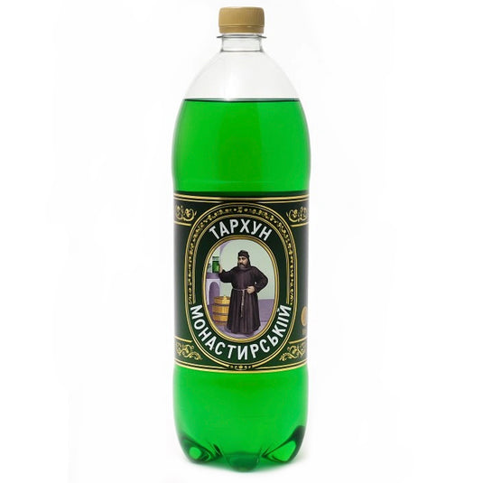 Carbonated Soft Drink “Tarkhun”, Monastyrsky, 2 Liters/ 67.6 fl oz