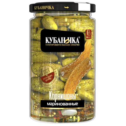 Pickled Gherkins, Kubanochka, 680g/ 24 oz