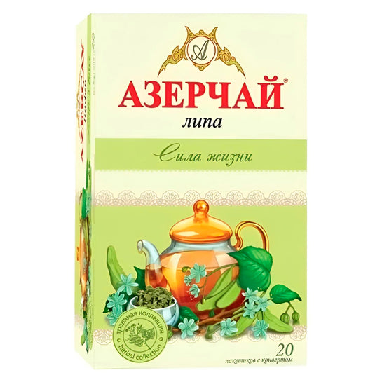 Herbal Tea with Linden "Power Of Life", Azercay, 20 Tea Bags (1.06 oz)