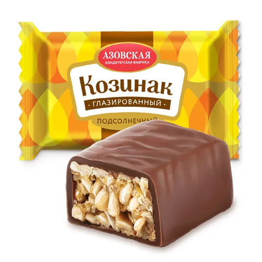 Sunflower Kozinak Chocolate Glazed, Azovskaya KF, 226g / 7.97 oz