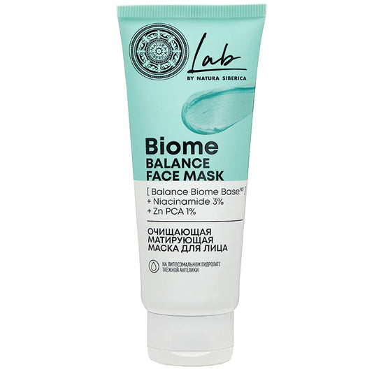 Purifying Anti-Acne Mattifying Face Mask “Lab Biome”, Natura Siberica, 2.53 oz / 75 ml