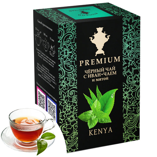 Tea with Ivan Tea & Mint "Kenya" Premium Black Loose Leaf, 100g