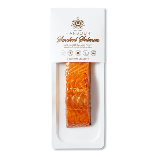 Hot Smoked Salmon Fillet Vacuum-Sealed, Queen Harbour, 140g/ 5oz