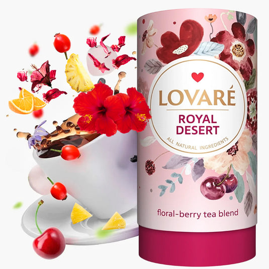 Floral-Berry Tea Blend «Royal Dessert», Lovare, 80g/ 2.82oz