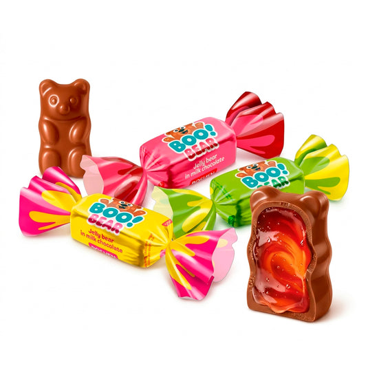 Jelly Bear in Milk Chocolate “Boo! Bear”, Roshen, 226 g / 7.97 oz