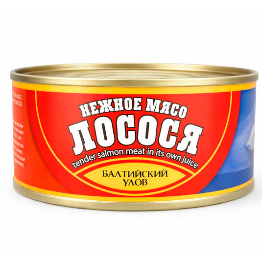 Tender Salmon Meat, Baltiyskiy Ulov, 160g/ 5.64 oz