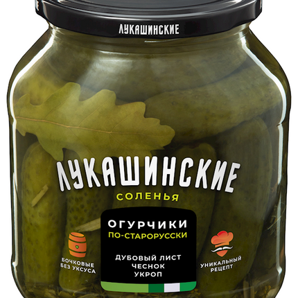 Cucumbers Lukashinskie old russian style 670 g