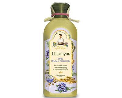 Shampoo Grandma Agafia Voluminizing with Wheat Extract and Herbs for All Hair Types, 11.83 oz/ 350 Ml