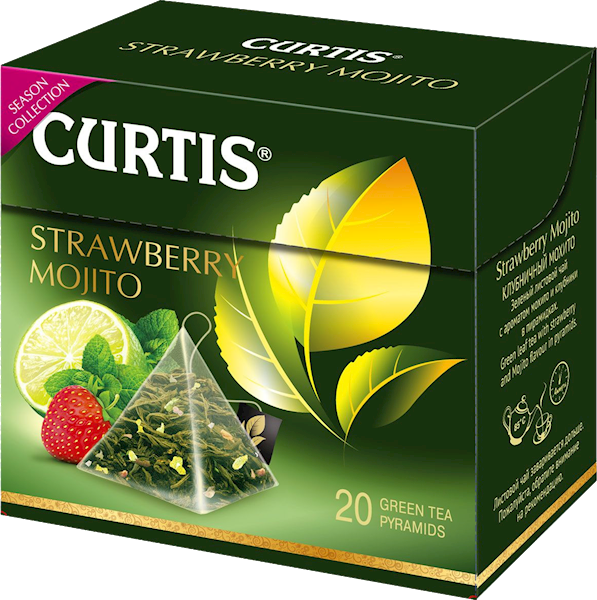 Green tea &quot;Curtis&quot; Strawberry Mojito (20 count)