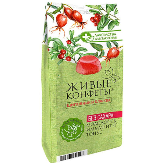 Rosehip & Cranberries Marmalade Candy SUGAR-FREE, 170g