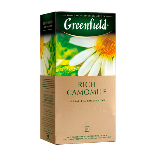 Herbal Tea Rich Chamomile, Greenfield, 25 Count