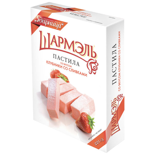 Marshmallow (Pastila) Charmelle Strawberry & Cream Taste 221 g