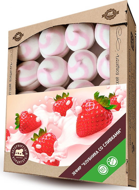 Zefir Peterburgskii konditer Strawberry with cream 1 kg