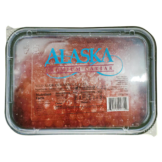 Wild Salmon Red Caviar Malossol, Alaska, 200g/ 7oz