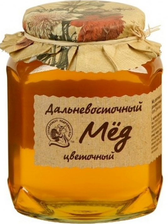 Natural Honey "Kedrovyi Bor" Fareastern Flower 500g