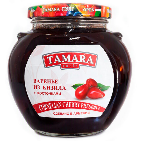 Cornelian Cherry Preserve (with pits), Tamara, 14.11oz / 400g