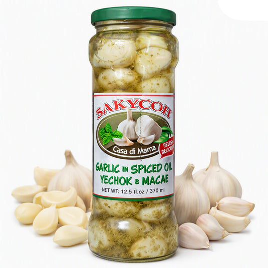 Garlic in Spiced Oil, Zakuson, 12.5 fl oz / 370 ml