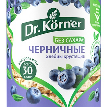 Bread Loafs (Hlebtsy) "Dr. Korner" Blueberry 100g