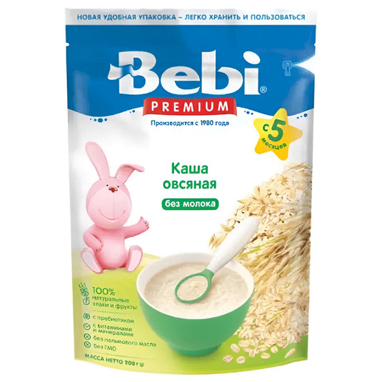 Milk Free Baby Oatmeal Porridge 5+, Bebi, 7.05oz / 200g
