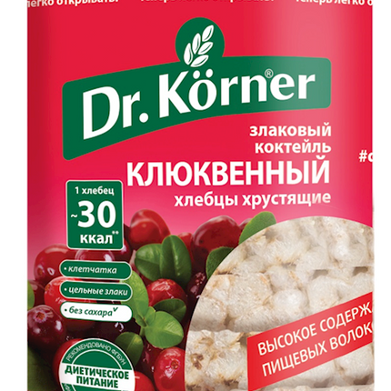 Bread Loafs (Hlebtsy) &quot;Dr. Korner&quot; Cranberry 100g