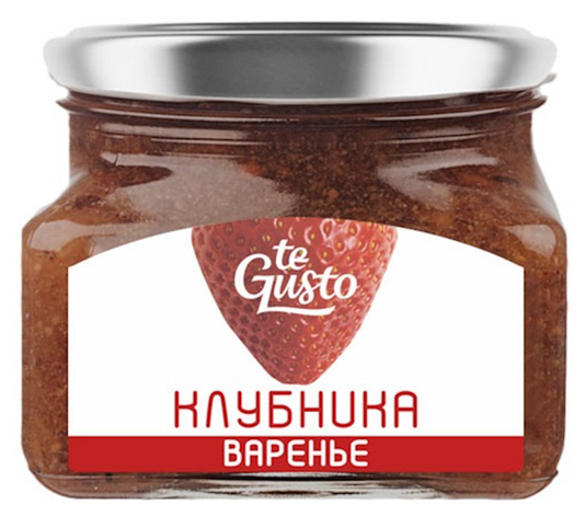 Russian Jam "te Gusto" Strawberries