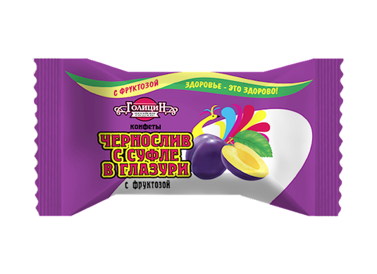 Candies "Prune" with souffle (Sugar FREE)