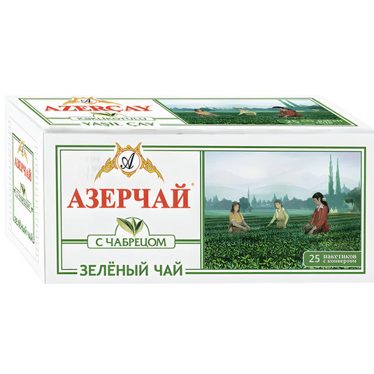 Green Tea with Thyme, Azerchay, 25 tea bags
