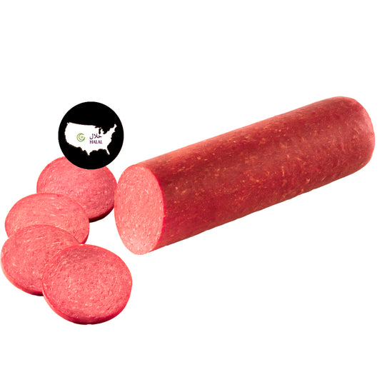 Халяль говяжий сервелат кусок, 400г