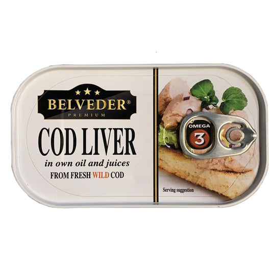 Icelandic Natural Cod Liver in Own Oil, 6.7oz