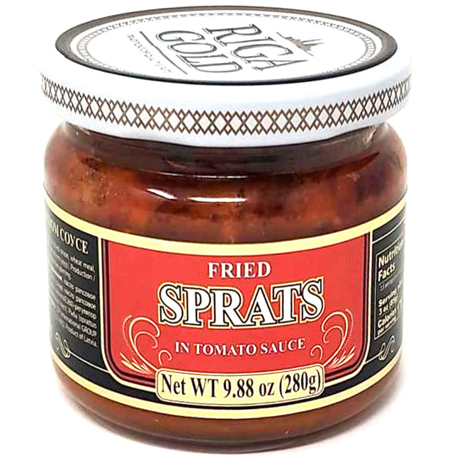 Fried Sprats Kilka in Tomato Sauce, Riga Gold, 280g