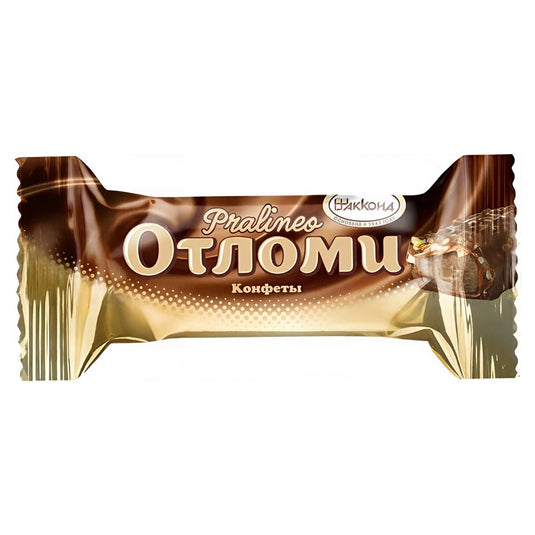 Chocolate Candies with Waffle & Caramel Filling “Otlomi Pralineo”, Akkond, 226g / 7.97 oz