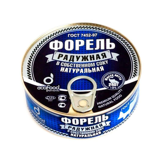 Rainbow Trout in Its Own Juice, Natural, 0.53 lb/ 240 g